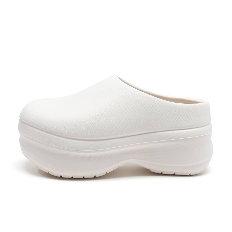 Jeep EVA Slip Resistant Closed Toe Slippers Women's Ecru