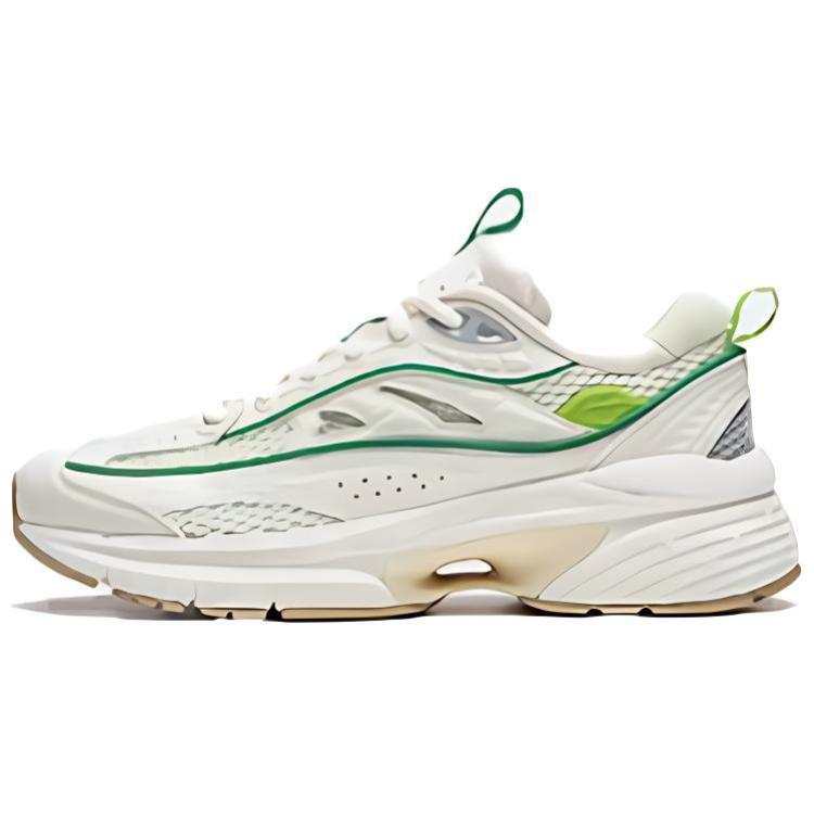Li-Ning Li Ning Comet LITE Comfortable Abrasion Resistant Breathable Height Increasing Low top Casual Shoes Women's Ecru