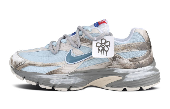 Nike Nike Initiator Slip Resistant Abrasion Resistant Low top Running Shoes Unisex Beige White Blue