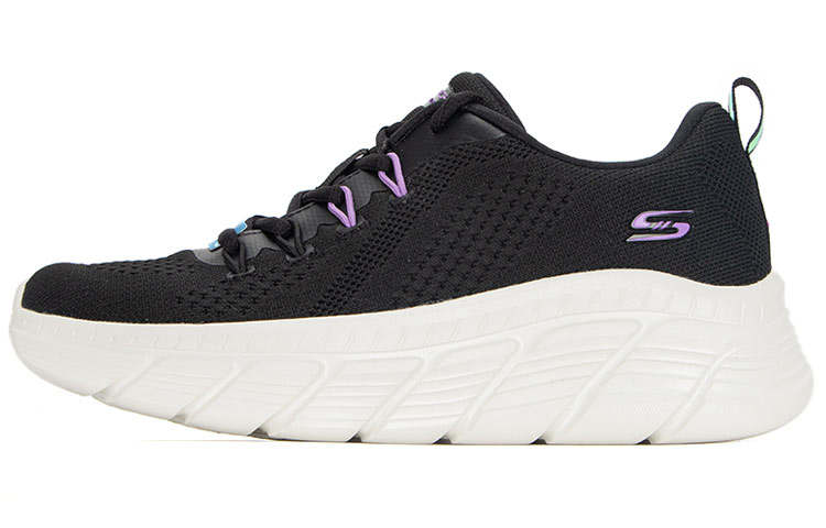 Skechers BOBS B FLEX Fabric Low top Casual Running Shoes Women's Black