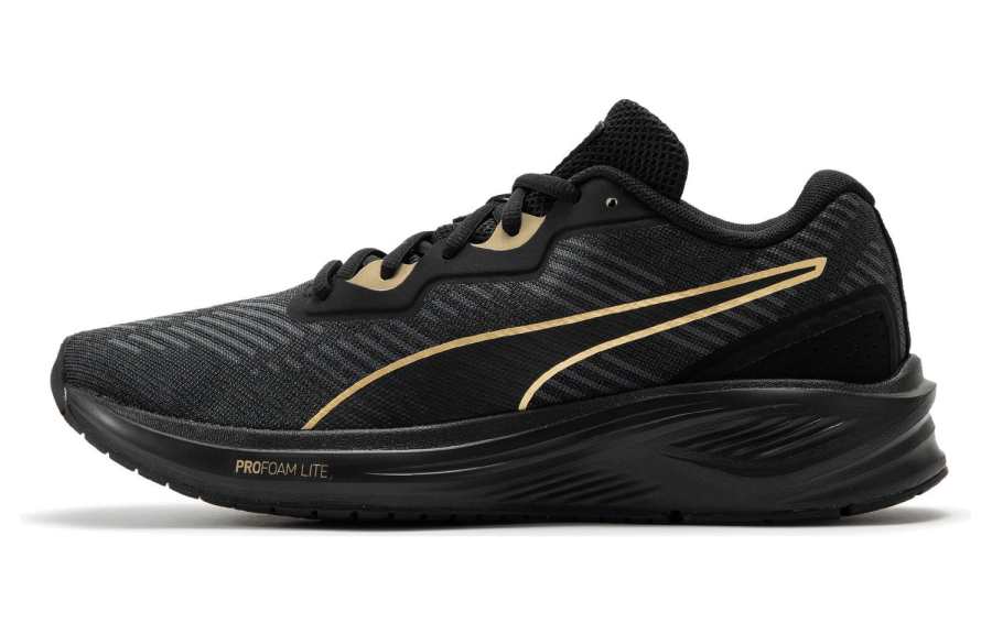 PUMA Aviator Profoam Sky Fabric Cushioning Abrasion Resistant Low top Casual Running Shoes Unisex Black