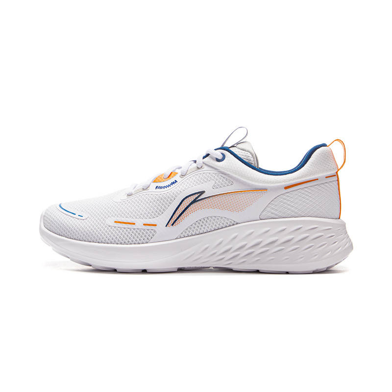 Li-Ning Li Ning Slip Resistant Abrasion Resistant Low top Casual Running Shoes Men's Standard White