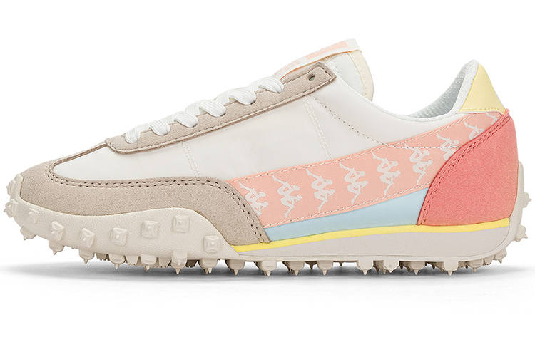 Kappa Low top Casual Running Shoes Women's White Khaki Brown Pink Blue Yellow