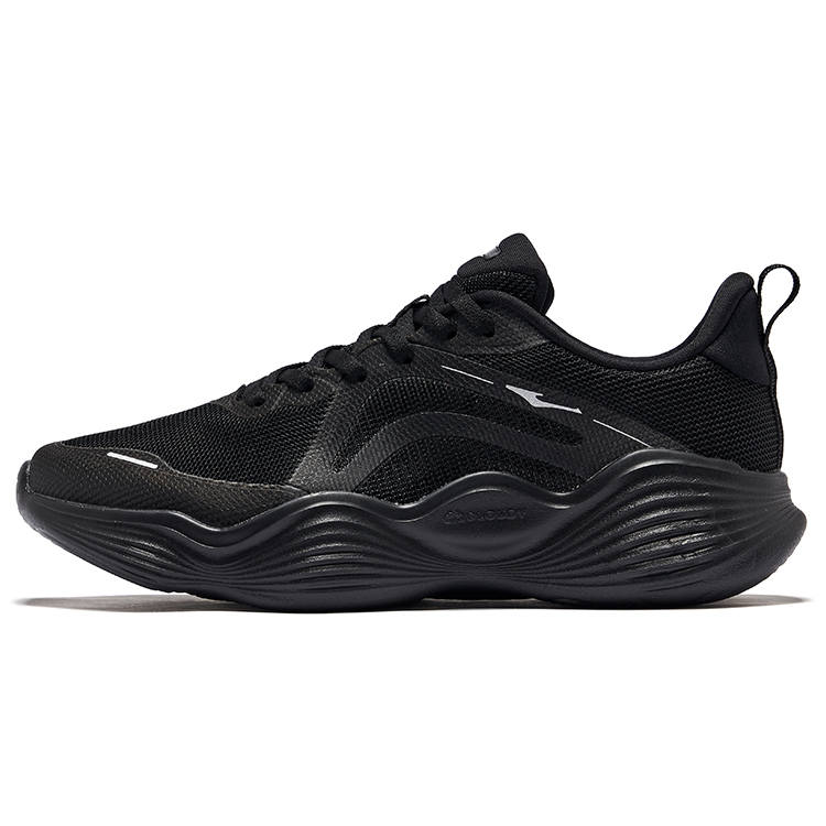 Erke Bobo Dan 2.5 Low top Cloud Comfort High Rebound Tech Midsole Running Shoes Women's Jet Black