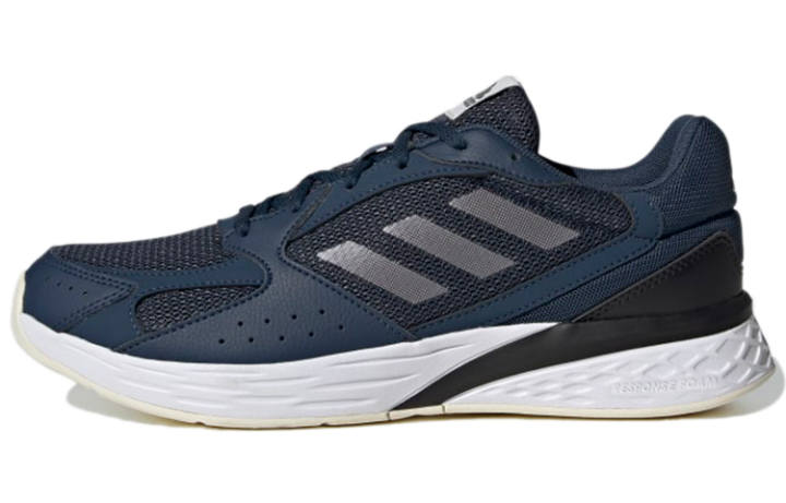 Adidas Adidas Response Run Slip Resistant Abrasion Resistant Low top Running Shoes Men's Navy Blue