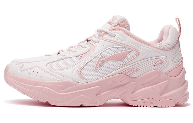 Li-Ning Li Ning Comfortable Cushioning Slip Resistant Abrasion Resistant Breathable Low top Casual Running Shoes Women's