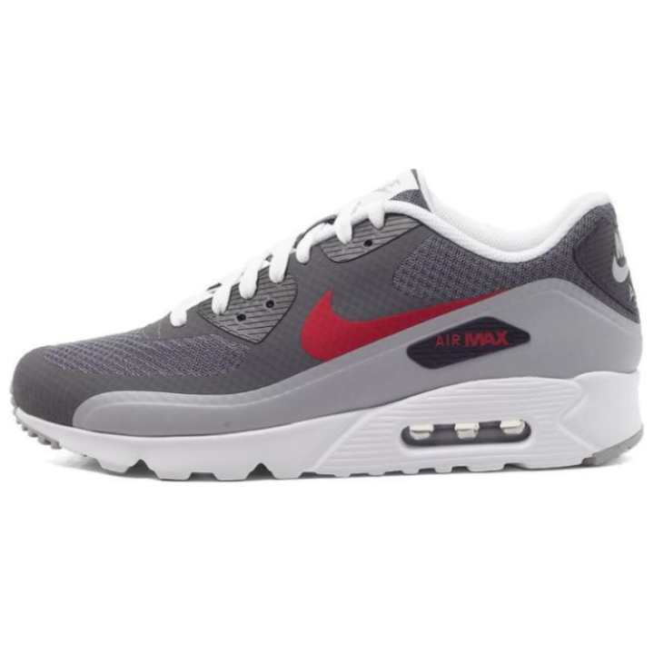 Nike Nike Air Max 90 Cushioning Abrasion Resistant Cushioning, Wear Resistant Low top Running Shoes Men's Gray Red