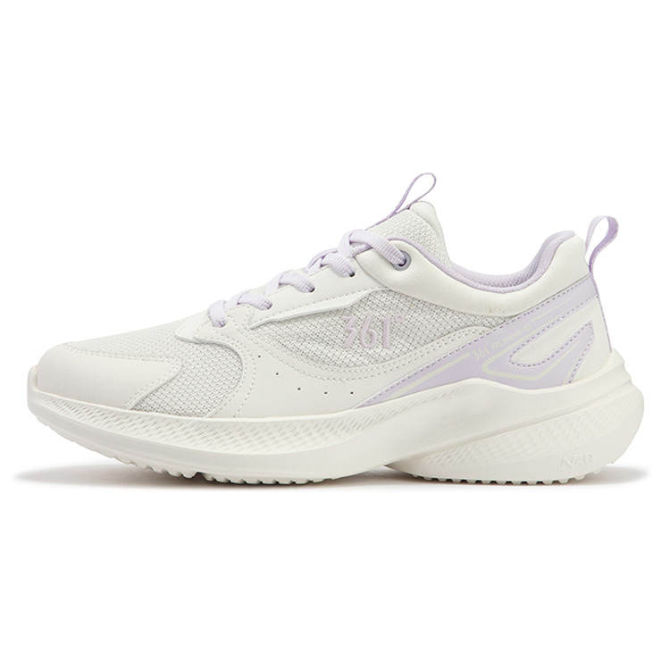361° Slip Resistant Abrasion Resistant Low top Running Shoes Women's White Purple