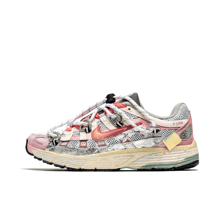 Nike Nike P 6000 Cushioning Slip Resistant Cushioning Slip Resistant Low top Running Shoes Unisex Gray Pink