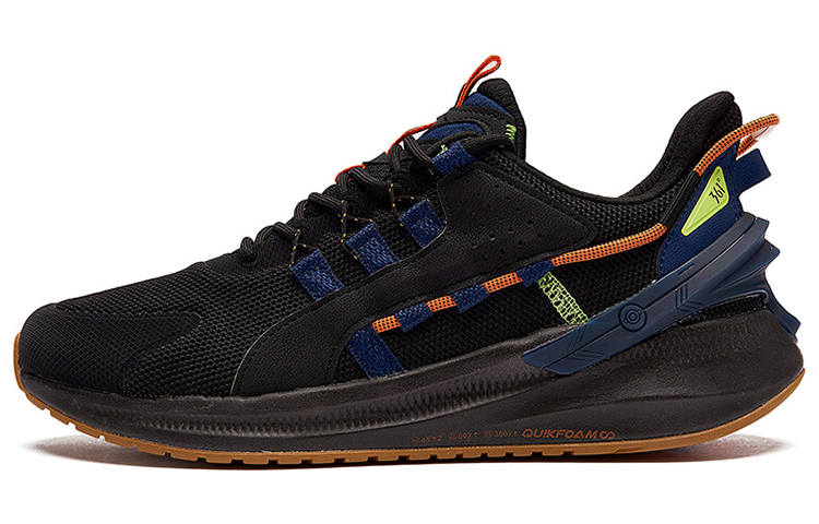 361° QU!KFOAM Comfortable Cushioning Slip Resistant Abrasion Resistant Lightweight Low top Running Shoes Men's Black