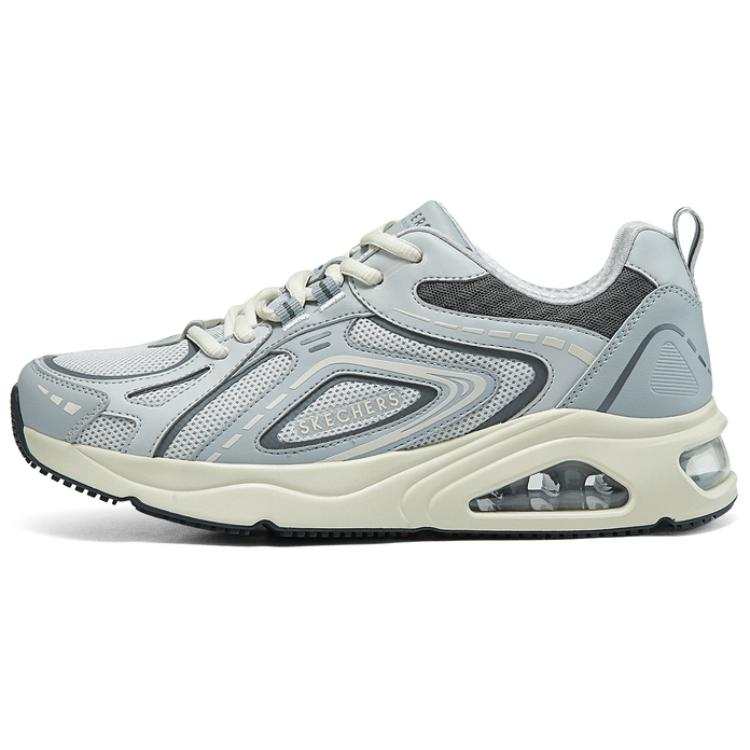 Skechers Tres Air Uno Breathable And Resilient Low top Running Shoes Men's Gray