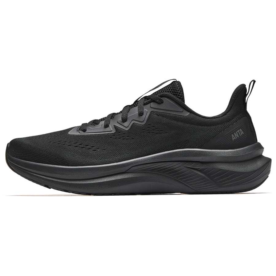 Anta Slip Resistant, Abrasion Resistant, Breathable Low top Casual Running Shoes Men's Black