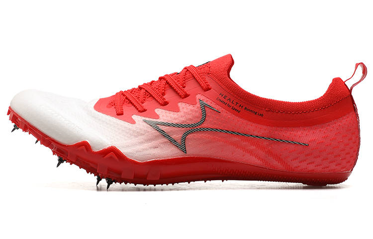 HEALTH 1200 Half Length Carbon Plate Sprint Racing Running Shoes Unisex White Red