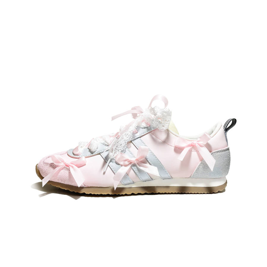 Adidas Neo VS JOG 2.0 Waltz Abrasion Resistant Slip Resistant Low top Casual Shoes Unisex Pink Silver