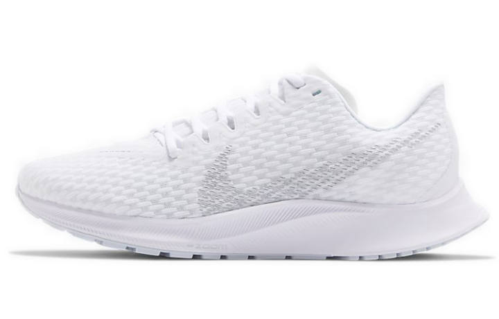 Nike Nike Zoom Rival Fly 2 Cushioning Slip Resistant Abrasion Resistant Low top Marathon Running Shoes Women's White Silver