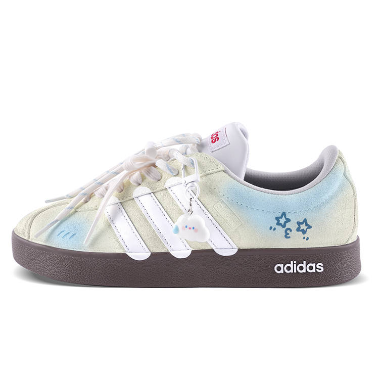Adidas Adidas VL COURT 2.0 Cushioning, Wear Resistant Low top Skateboard Shoes Unisex Yellow Blue