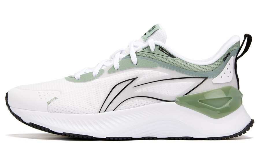 Li-Ning Li Ning YueYing 3.0 Cushioning Abrasion Resistant Breathable Low top Running Shoes Women's White Green
