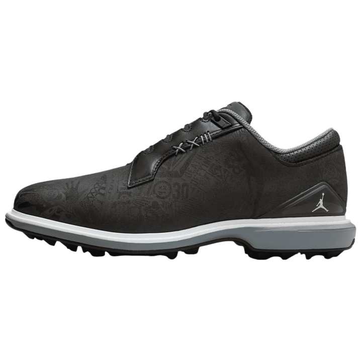 Jordan Jordan ADG 5 Slip Resistant Abrasion Resistant Slip Resistant Abrasion Resistant Low top Golf Shoes Unisex Black Gray