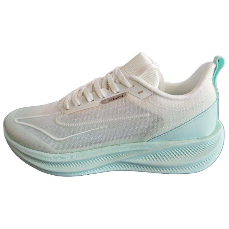 Erke Slip Resistant Abrasion Resistant Slip Resistant Abrasion Resistant Low top Sprint Running Shoes Men's White Green