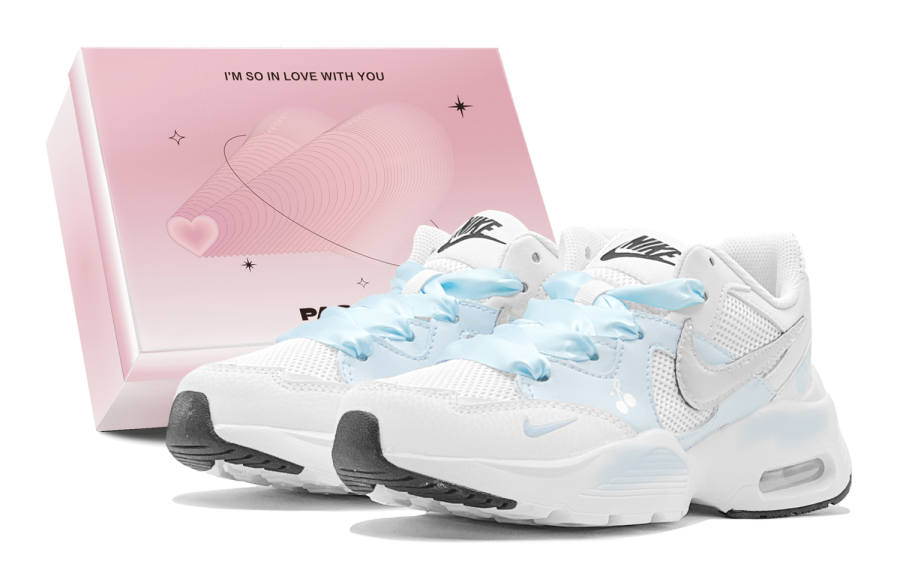 Nike Nike Air Max Fusion Abrasion Resistant Abrasion Resistant Low top Running Shoes Women's Blue White