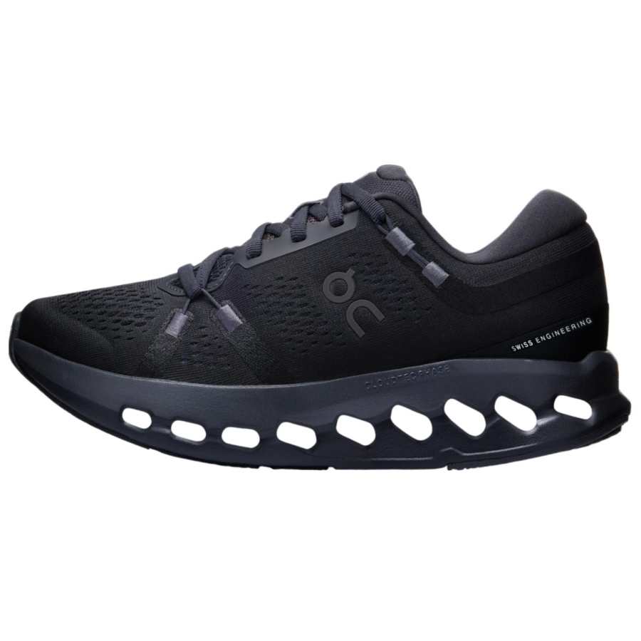 On Cloudsurfer 2 Slip Resistant Abrasion Resistant Low top Casual Marathon Sprint Running Shoes Women's Black