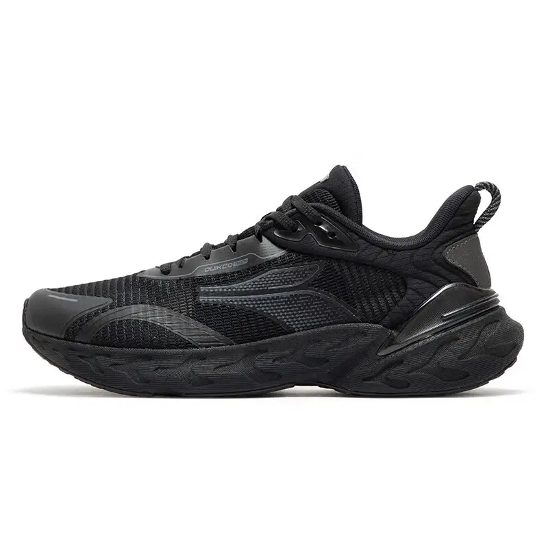 361° Popping Foam Cushioning Breathable Low top Training Running Shoes Men's Black Gray