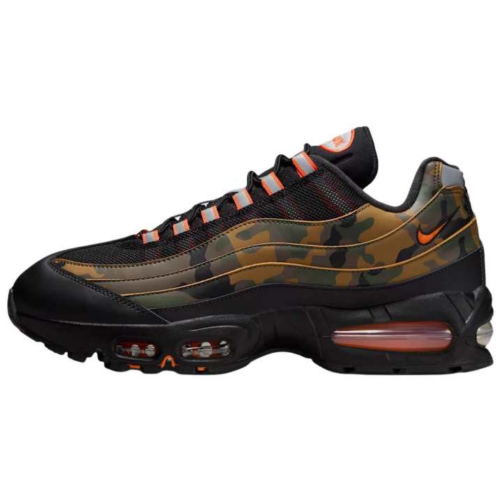 Nike Nike Air Max 95 Breathable Running Shoes Unisex Black Umber