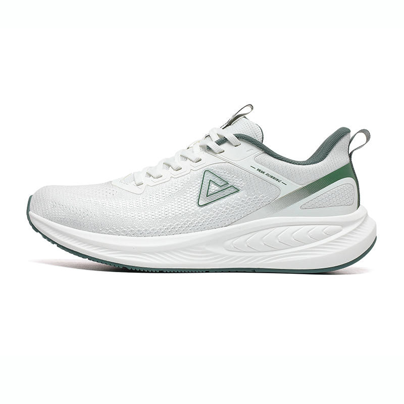 PEAK Taichi 7.0 Cushioning Slip Resistant Abrasion Resistant Low top Casual Running Shoes Men's White Green