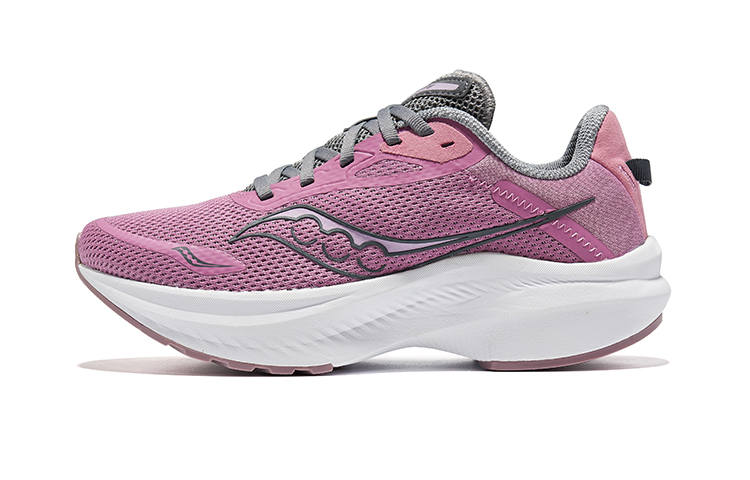 Saucony Axon 3 Mesh Breathable Cushioning Low top Casual Running Shoes Women's Pink