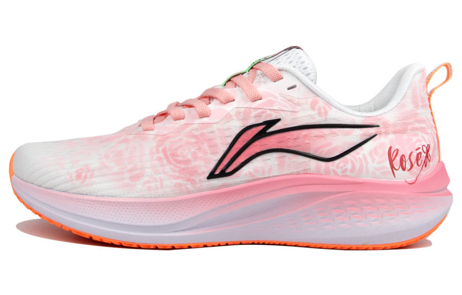 Li-Ning Li Ning Red Hare 7 Cushioning Support Lightweight Low top Casual Running Shoes Men's White Pink