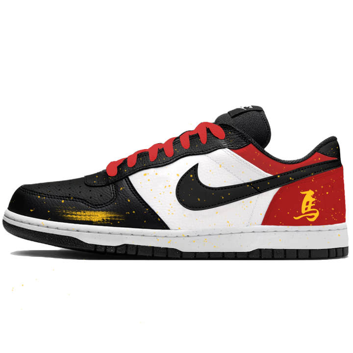 Nike Nike Big Immediate Success Slip Resistant, Abrasion Resistant, Breathable Low top Skateboard Shoes Men's Black Blue