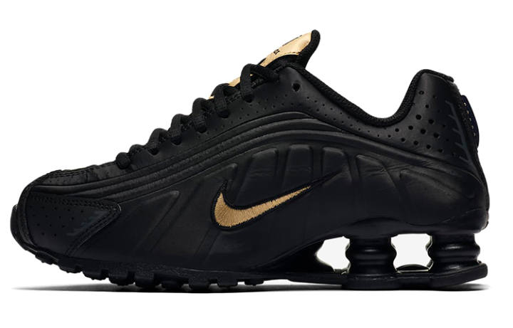 Nike Nike Shox R4 'Black Metallic Gold' Gs
