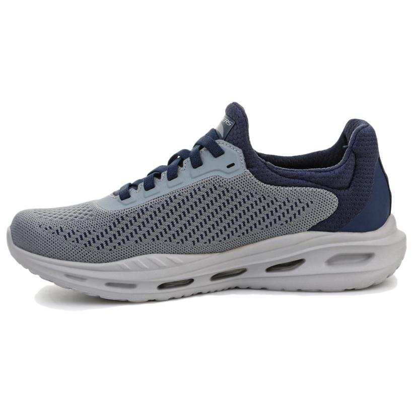 Skechers ARCH FIT ORVAN Cushioning Abrasion Resistant Cushioning, Wear Resistant Low top Running Shoes Men's Gray Blue