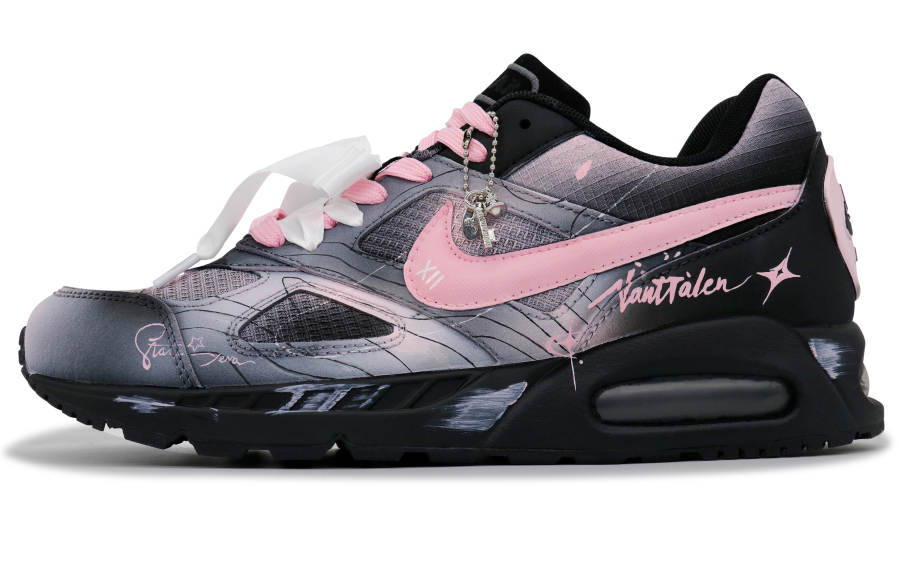 Nike Nike Air Max Ivo Slip Resistant, Abrasion Resistant, Lightweight Low top Running Shoes Men's Black Pink