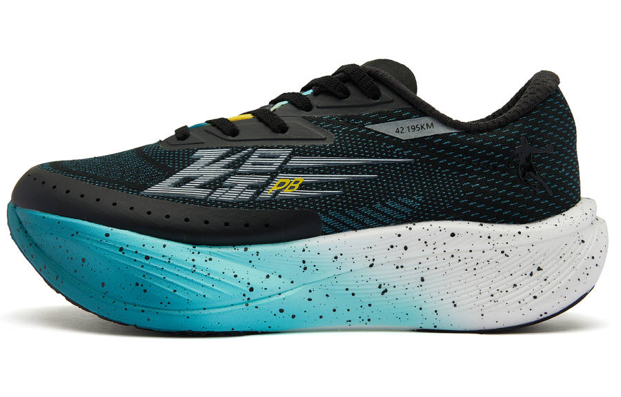 QIAODAN F\PB3.0 Cushioning, Wear Resistant Low top Marathon Running Shoes Men's Ocean Cyan Fall Winter Edition