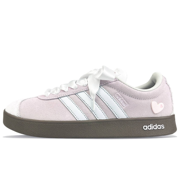 Adidas Adidas Slip Resistant Abrasion Resistant Slip Resistant Abrasion Resistant Low top Skateboard Shoes White Pink