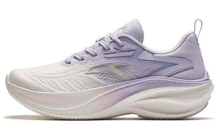 Anta Leaf Slip Resistant Abrasion Resistant Low top Casual Running Shoes Women's White Purple