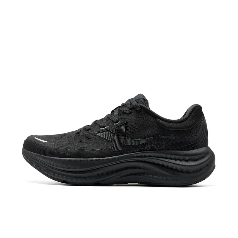 XTEP XTEP Cushioning Abrasion Resistant Coverage Support Rebound Low top Casual Running Shoes Men's Black