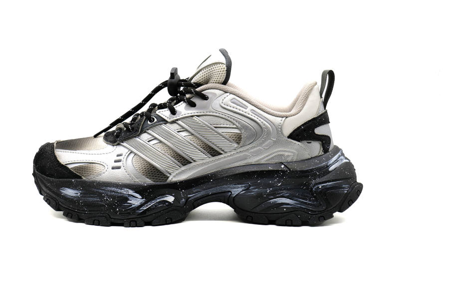 Adidas Adidas SHADOW FEVER Cushioning Abrasion Resistant Height Increasing Low top Casual Running Shoes Unisex Black