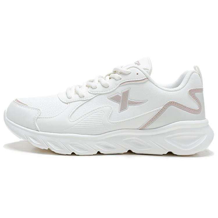 XTEP Low top Casual Running Shoes Women's Sail White Pink Brown