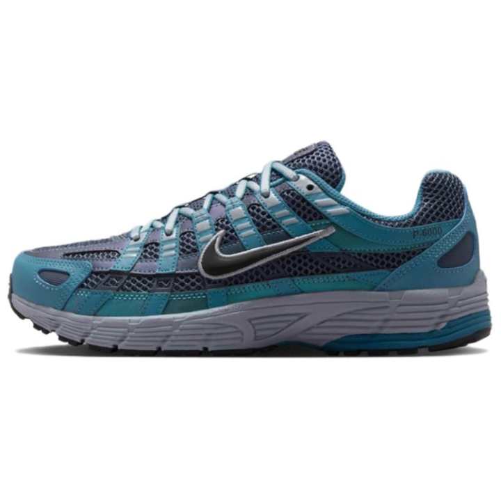 Nike Nike P 6000 Slip Resistant Abrasion Resistant Low top Running Shoes Women's Blue Black