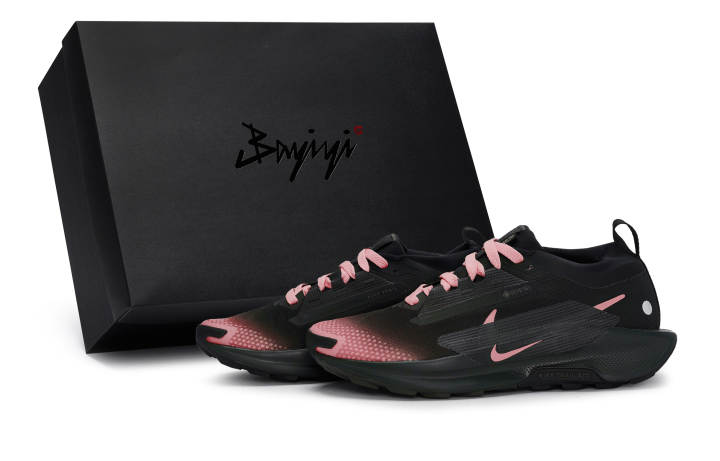 Nike Nike Pegasus Trail 5 Abrasion Resistant Abrasion Resistant Low top Running Shoes Men's Black Flesh Pink