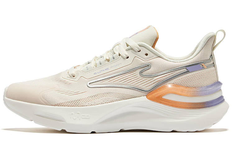 Erke Tianma 2.0 Cushioning, Wear Resistant Low top Running Shoes Women's White Orange