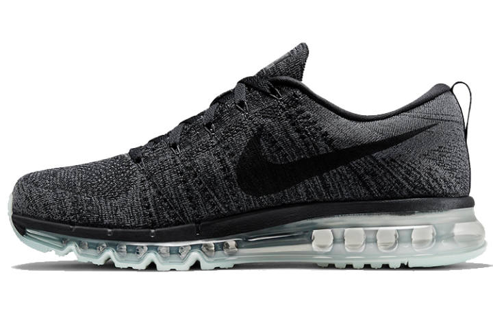 Nike Nike Air Max Flyknit Dazzling Fabric Low top Running Shoes Men's Black