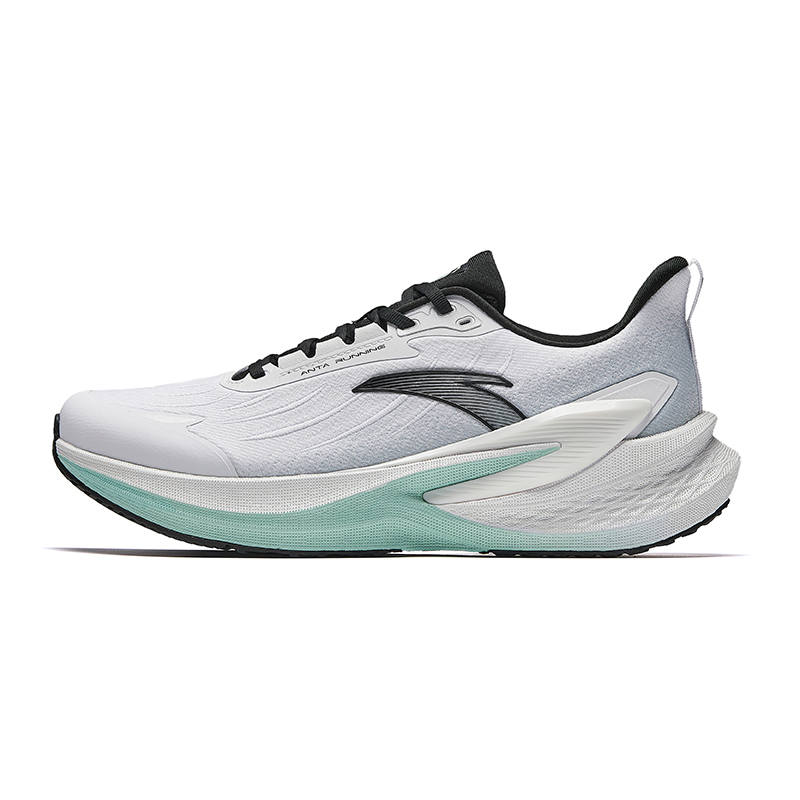 Anta CC 2 Slip Resistant Abrasion Resistant Low top Sprint Running Shoes Men's Gray Black