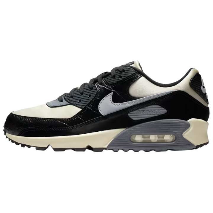 Nike Nike Air Max 90 Running Shoes Men's Black Beige