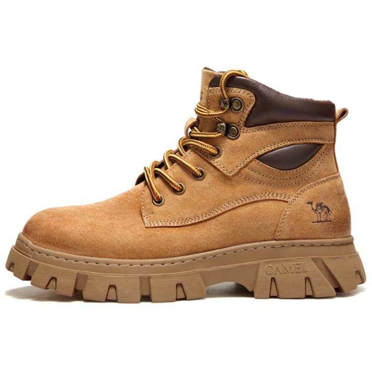 CAMEL Abrasion Resistant Height Increasing Fleece Lined, Casual Comfortable Short Outdoor Boots 5CM Men's