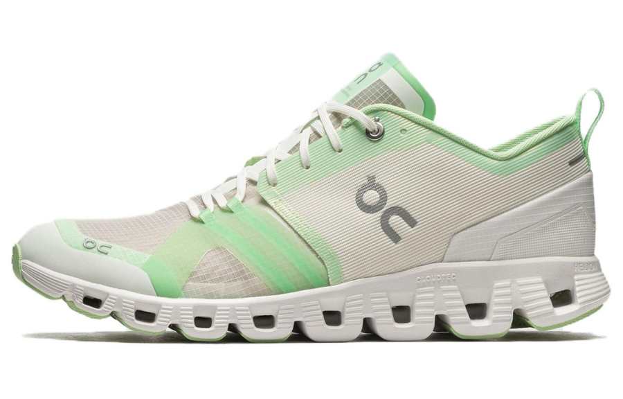 On Cloud X Shift Abrasion Resistant Low top Running Shoes Women's Beige Green
