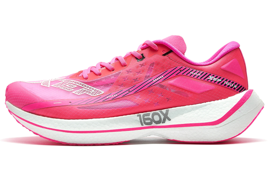 XTEP 160X 2.0 Slip Resistant Abrasion Resistant Low top Running Shoes Women's Rose Red