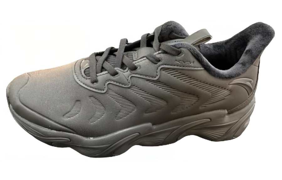 Anta Comfortable Cushioning, Wear Resistant Low top Running Shoes Men's Gray